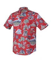 Reyn Spooner Men's Red Washington Nationals Scenic Tri-Blend Button-Down Shirt