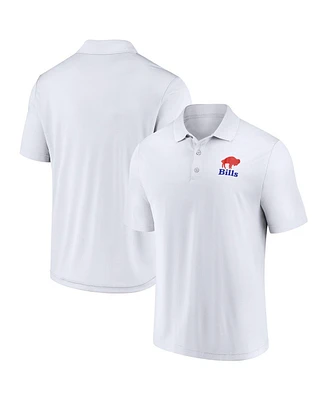 Fanatics Men's White Buffalo Bills Polo Shirt