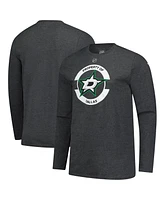 Fanatics Men's Heather Charcoal Dallas Stars Authentic Pro Practice Long Sleeve T-Shirt