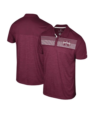 Colosseum Men's Maroon Mississippi State Bulldogs Langmore Polo Shirt
