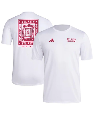 Adidas Men's White St. Louis City Sc Local Wrap T-Shirt