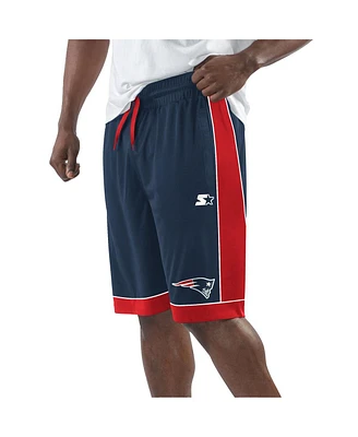 Starter Men's Navy/Red New England Patriots Fan Favorite Fashion Shorts