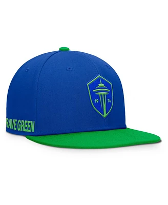 Fanatics Men's Blue Seattle Sounders Fc Sitter Snapback Hat