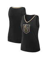 Logo Athletic Women's Black Vegas Golden Knights Stellar Win V-Neck Tank Top
