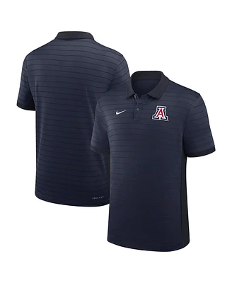 Nike Men's Navy Arizona Wildcats 2025 Early Season Coaches Sideline Victory Stripe Performance Polo Shirt