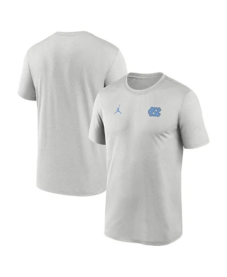 Jordan Men's Gray North Carolina Tar Heels 2025 Sideline Small Logo Legend Performance T-Shirt