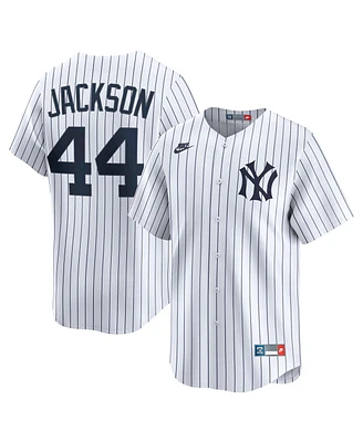 Nike Men's Reggie Jackson White New York Yankees Throwback Cooperstown Collection Limited Jersey
