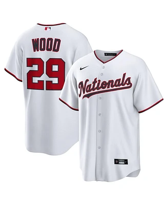 Nike Men's James Wood White Washington Nationals Home Replica 2.0 Player Jersey