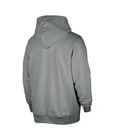 Nike Men's Gray Brooklyn Nets Authentic Standard Issue Full-Zip Hoodie Jacket