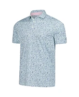 Puma Men's Light Blue Arnold Palmer Mattr Sketch Polo Shirt