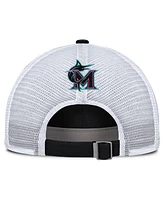 Nike Men's and Women's Black/White Miami Marlins 2025 City Connect Trucker Adjustable Hat