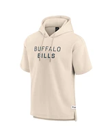Fanatics Men's Cream Buffalo Bills Elements Future Ground Lettering Short Sleeve Pullover Hoodie