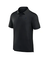 Fanatics Men's Black Detroit Lions Front Office Move Mono Polo Shirt