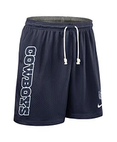 Nike Men's Navy Dallas Cowboys Sideline Reversible Performance Shorts