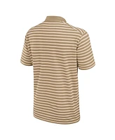 Nike Men's Tan Tennessee Volunteers Athletic Prep Striped Performance Polo Shirt