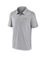 Fanatics Men's Gray Los Angeles Chargers Making Waves Polo Shirt