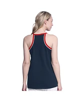 G-iii 4Her by Carl Banks Women's Navy Atlanta Braves Curveball Racerback Tank Top