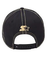 Starter Men's Black Vegas Golden Knights Sphere Ii Curved Star fit Adjustable Hat