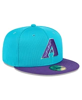 New Era Men's Teal/Purple Arizona Diamondbacks 2025 City Connect Batting Practice 59FIFTY Fitted Hat