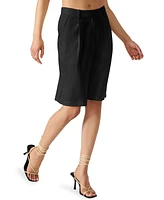 Steve Madden Women's Pleated Bermuda Shorts