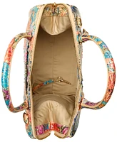 Brahmin Caroline Melbourne Embossed Leather Satchel