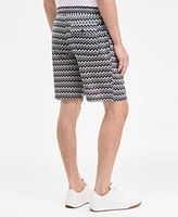 Karl Lagerfeld Paris Men's Zig-Zag Jacquard Shorts