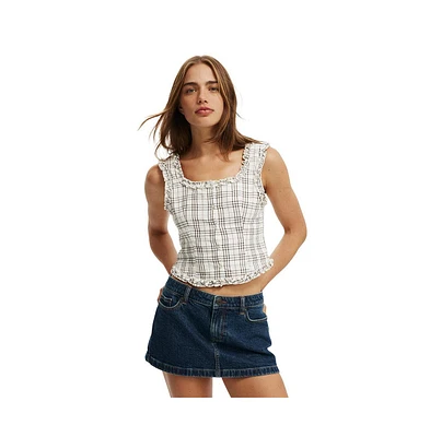 Cotton On Women's Emily Ruffle Top