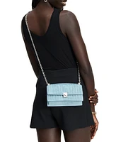 kate spade new york Deco Quilted Denim Mini Leather Crossbody
