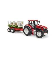 Bruder 1/16 Roadmax Tractor with Forwarding Trailer & 3 Logs 03453