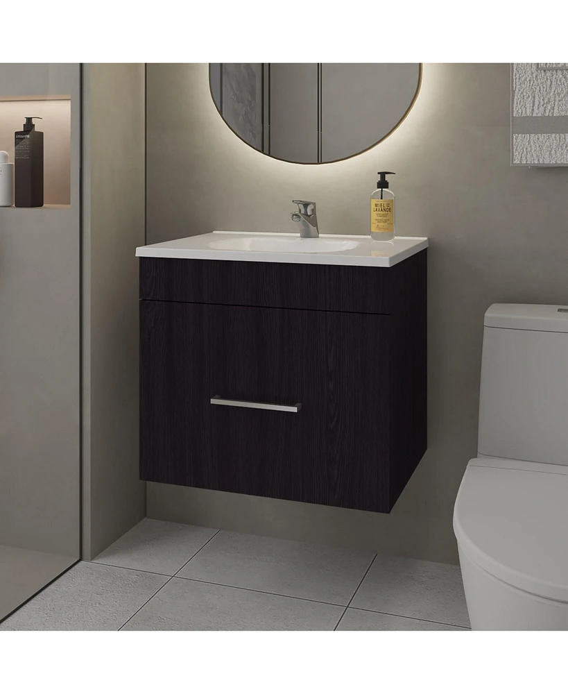 Story Floating Bathroom Vanity Set with Sink