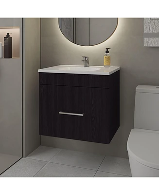 Story Floating Bathroom Vanity Set with Sink