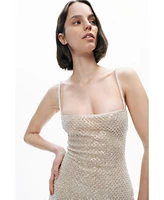 Nocturne Women's Beaded Embroidered Mini Dress