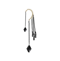 Sohi Women's Black Chainlink Drop Earcuff