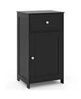 Slim Bathroom Storage Cabinet – Drawer, Single Door & Adjustable Shelf