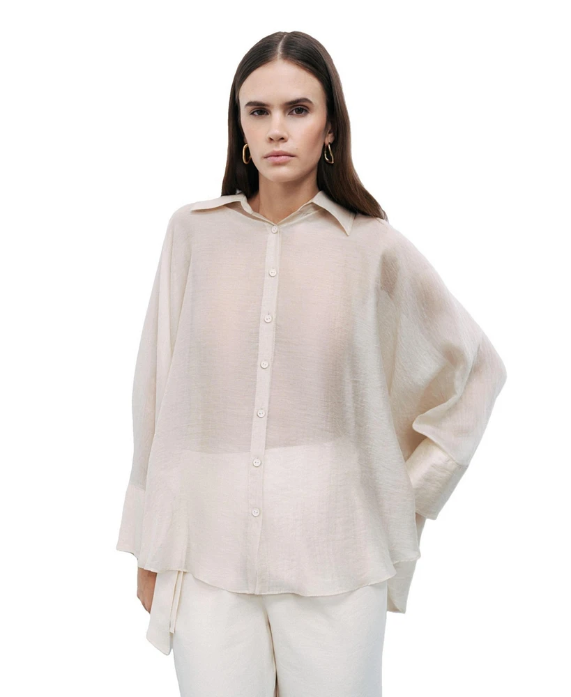 Nocturne Women's Embroidered Detailed Shirt