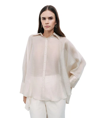 Nocturne Women's Embroidered Detailed Shirt