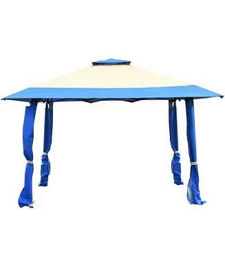 Gymax 13' x Folding Patio Pop-up Gazebo Canopy Tent Outdoor Shelter Shade