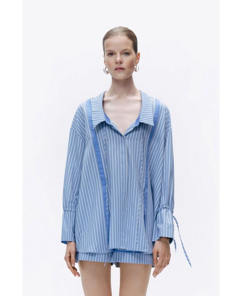 Nocturne Women's Shirt with Woven Label Details