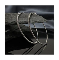 Sohi Silver-Plated American Hoop Earring