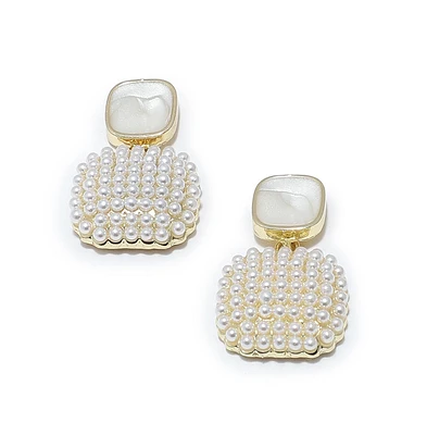 Sohi Women's Embellished Drop Earrings