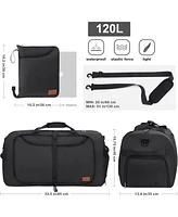 Vs Vogshow 120L Duffle Bag for Travel, Large Foldable Waterproof Travel Duffel Bags Weekender Overnight Bag for Men and Women with Shoe Compartment Ba