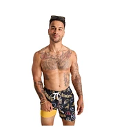 Chubbies Men's 5.5" Black Pittsburgh Steelers The Neon Lined Classic Swim Trunks