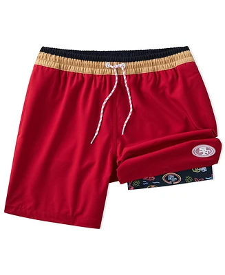 Chubbies Men's 5.5" Red San Francisco 49ers Lined Classic Swim Trunks