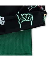 Chubbies Men's 5.5" Black New York Jets The Neon Lined Classic Swim Trunks