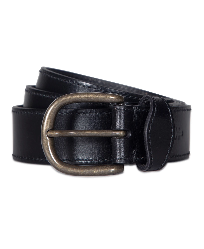 Frye Women's Stitched Edge Shaped Keeper Belt