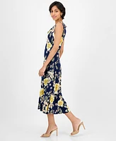 Robbie Bee Women's Sleeveless Cowl-Neck Midi Dress