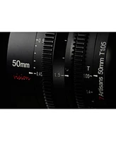 7artisans Photoelectric 50mm T1.05 Vision Cine Lens for Canon Rf, Black