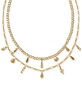 Kendra Scott Gold-Tone Alexa Multi Strand Necklace, 16-1/2" + 3" extender