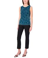 Msk Women's Scalloped-Hem Tank Top