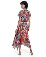 Jessica Howard Women's Short-Sleeve Fit & Flare Dress
